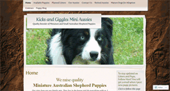 Desktop Screenshot of kicksandgigglesminiaussies.com